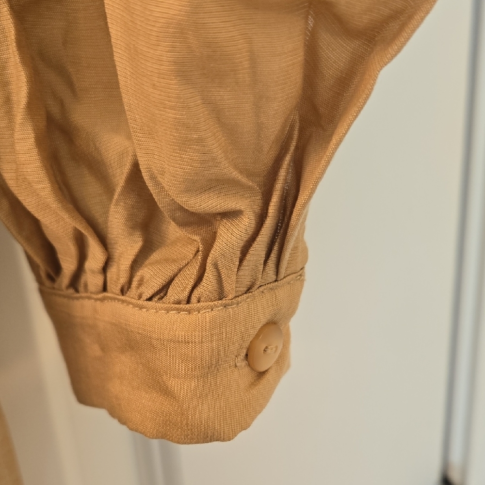 Mango Tan Long Sleeve Dress - Picture 4 of 4
